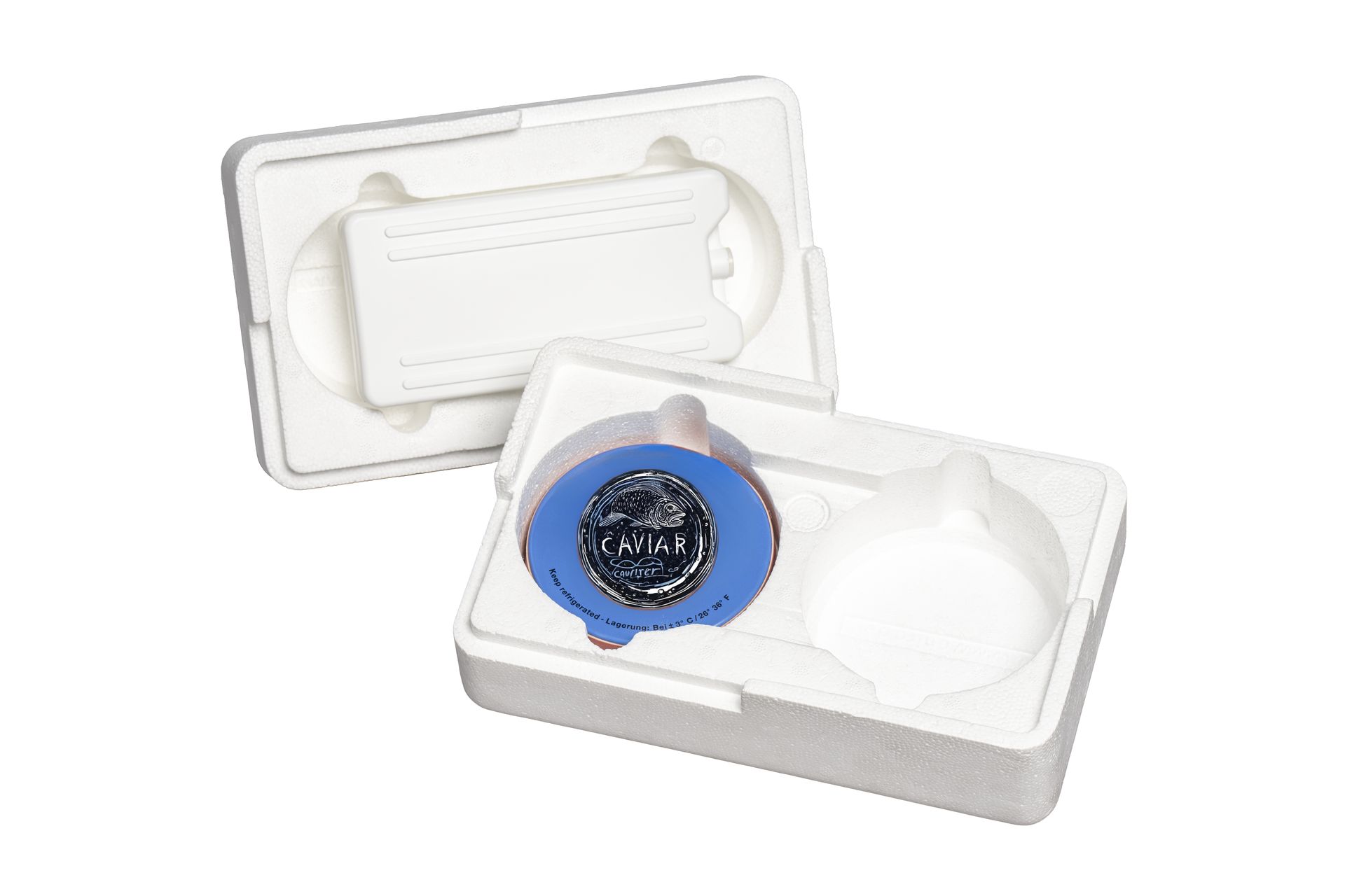 Kaviarbox für 2 Dosen à 250 g