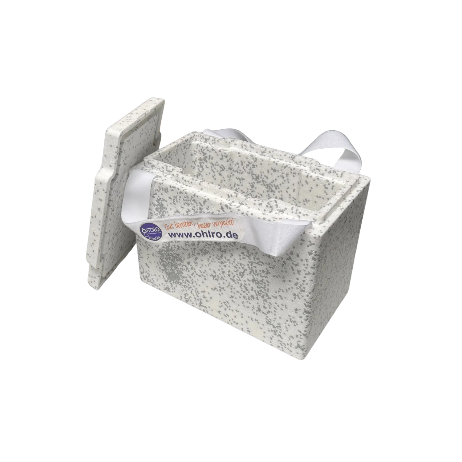 CoolBox & Go grau/weiß - Kühlbox mit Tragegurt_24017KWO_