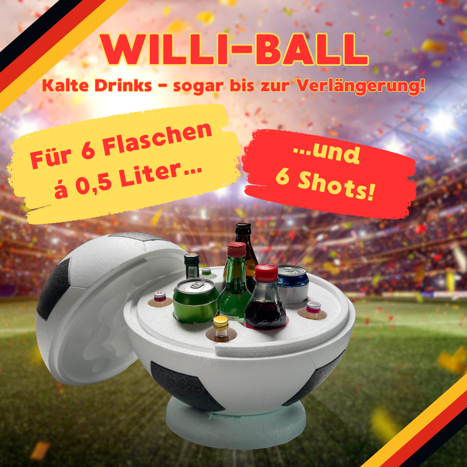 Willi-Ball - Getränkekühler Fußball