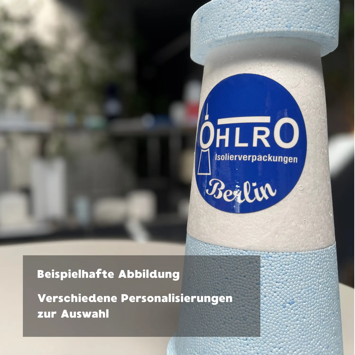 Leuchtturm hellblau-weiß "40 Jahre" - Sektflaschenkühler_0802240_