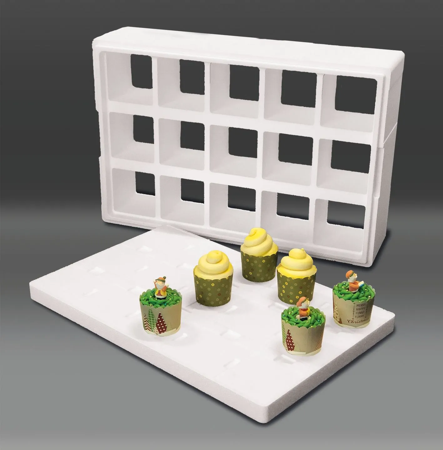 OHLRO Hartschaum GmbH-Buffetbox - Rahmen karo 15_21003_